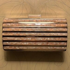 Bruna Elegant Striped Clutch